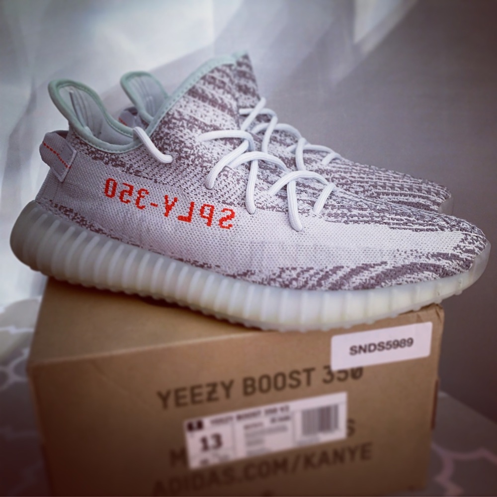 adidas Yeezy Boost 350 V2 Blue Tint Size 13